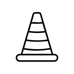 Construction Barrier Marking Off a Work Zone for Safety and Security