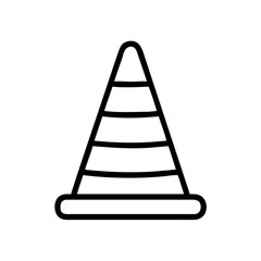 Construction Barrier Marking Off a Work Zone for Safety and Security