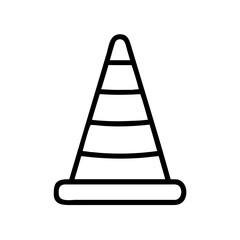 Construction Barrier Marking Off a Work Zone for Safety and Security