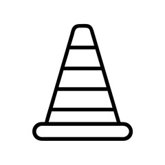 Construction Barrier Marking Off a Work Zone for Safety and Security