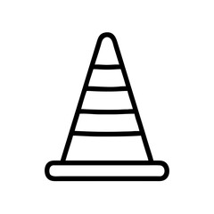 Construction Barrier Marking Off a Work Zone for Safety and Security