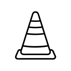 Construction Barrier Marking Off a Work Zone for Safety and Security