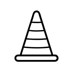 Construction Barrier Marking Off a Work Zone for Safety and Security