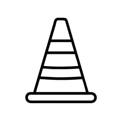 Construction Barrier Marking Off a Work Zone for Safety and Security