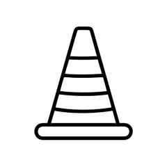 Construction Barrier Marking Off a Work Zone for Safety and Security