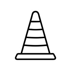 Construction Barrier Marking Off a Work Zone for Safety and Security