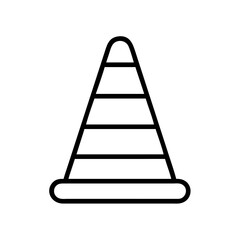 Construction Barrier Marking Off a Work Zone for Safety and Security