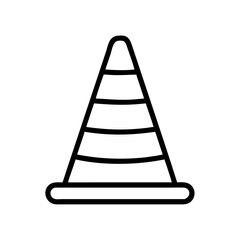 Construction Barrier Marking Off a Work Zone for Safety and Security