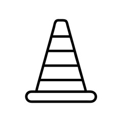 Construction Barrier Marking Off a Work Zone for Safety and Security