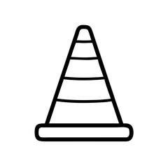 Construction Barrier Marking Off a Work Zone for Safety and Security