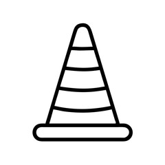 Construction Barrier Marking Off a Work Zone for Safety and Security