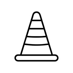 Construction Barrier Marking Off a Work Zone for Safety and Security