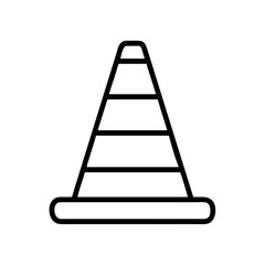 Construction Barrier Marking Off a Work Zone for Safety and Security