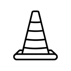 Construction Barrier Marking Off a Work Zone for Safety and Security