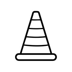 Construction Barrier Marking Off a Work Zone for Safety and Security