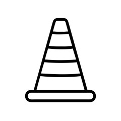 Construction Barrier Marking Off a Work Zone for Safety and Security