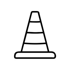 Construction Barrier Marking Off a Work Zone for Safety and Security