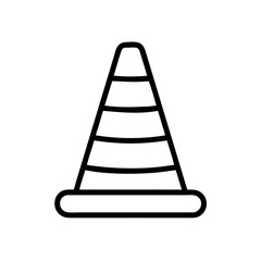 Construction Barrier Marking Off a Work Zone for Safety and Security