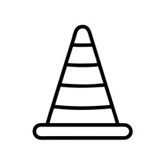 Construction Barrier Marking Off a Work Zone for Safety and Security