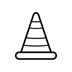 Construction Barrier Marking Off a Work Zone for Safety and Security