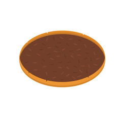 Martabak Pancake Chocolate Cartoon Flat Illustration. Clean Icon Design Element on Isolated White Background