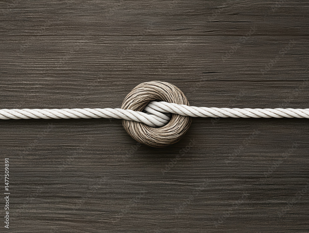 Poster close-up view of a tree knot on wooden surface showcasing unique textures and patterns in natural wo