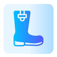 wellington boots gradient icon
