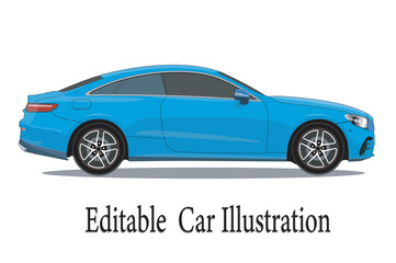 Car vector template. Vector illustration.