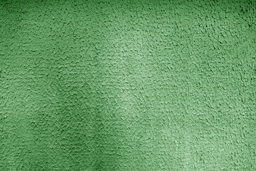 Green color plaster cement wall texture.