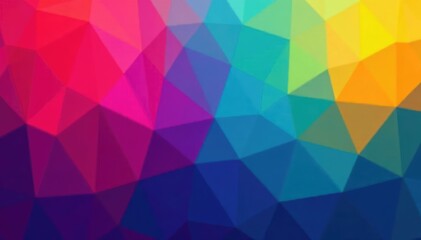 Obraz premium Geometric shapes, vibrant color gradients, abstract style , angles, repeat, pattern