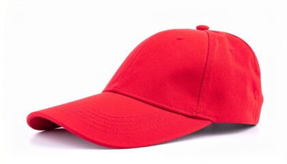 red cap isolated on white