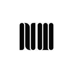 NW monogram logo design letter text name symbol monochrome logotype alphabet character simple logo