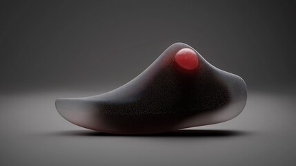 Abstract shoe design on dark background