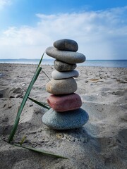 stones on the beach