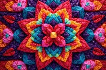 Symmetrical overlapping circles forming a kaleidoscope effect, design, repeating