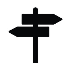 direction sign icon