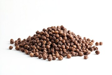 Roasted chickpeas product shot on bright white background nicely lit