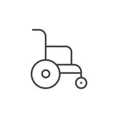 Wheelchair Icon. symbol for mobile concept and web design.