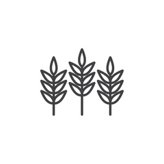 Wheat Icon. symbol for mobile concept and web design.