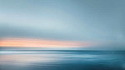 Obraz premium Abstract seascape sunset blurred motion photography