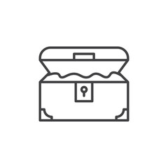 Treasure chest Icon. symbol for mobile concept and web design.