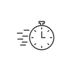 Time fast Icon. symbol for mobile concept and web design.