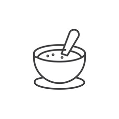 Soup Icon. symbol for mobile concept and web design.