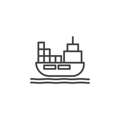 Obraz premium Ship Icon. symbol for mobile concept and web design.