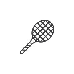 Racquet Icon. symbol for mobile concept and web design.