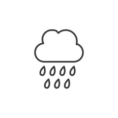 Rain Icon. symbol for mobile concept and web design.