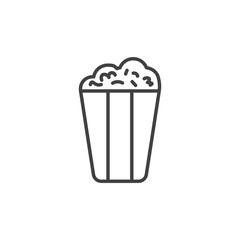 Popcorn Icon. symbol for mobile concept and web design.