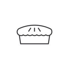 Pie Icon. symbol for mobile concept and web design.