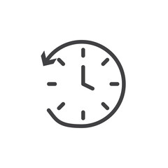 Past time Icon. symbol for mobile concept and web design.