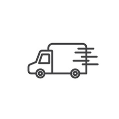Moving truck Icon. symbol for mobile concept and web design.